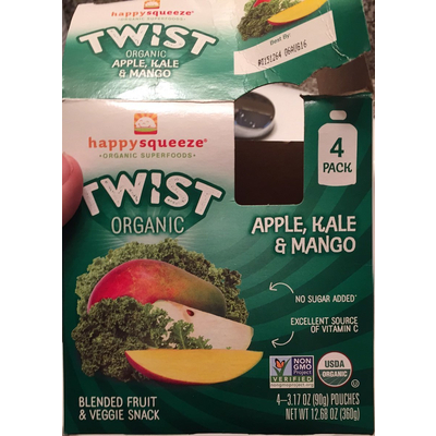 Twist Organic, Apple, Kale & Mango