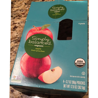 Organic Fruit Pouches, Apple