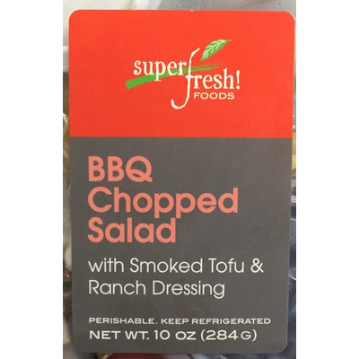 Salad, BBQ Chopped with Smoked Tofu & Ranch Dressing