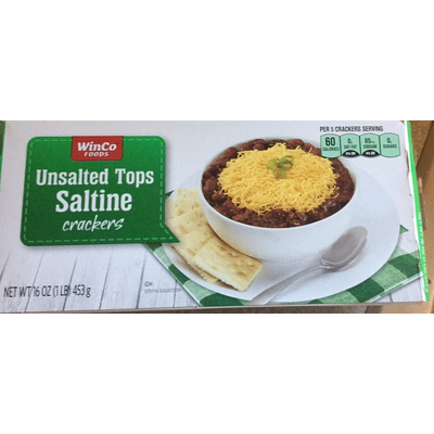Unsalted Tops Saltine Crackers