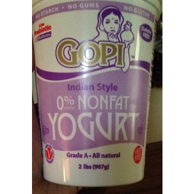 Indian Style Nonfat Yogurt