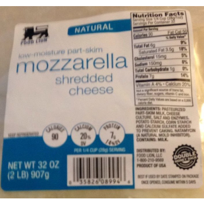 Shredded Cheese Mozzarella