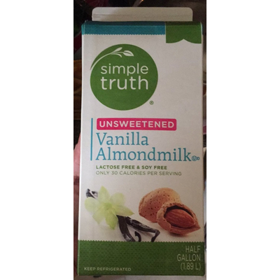 Vanilla Almondmilk, Unsweetened
