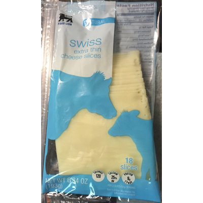 Swiss Extra Thin Cheese Slices