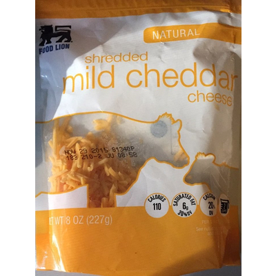 Shredded Mild Cheddar Cheese