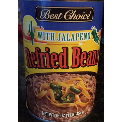 Refried Beans, with Jalapeno