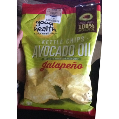 Kettle Chips Avocado Oil, Jalapeno