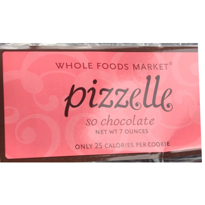 Cookie, Chocolate Pizzelle