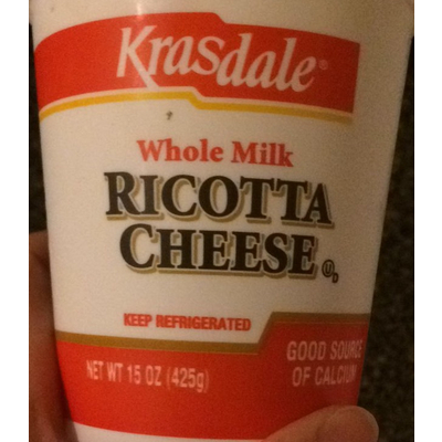 Whole Milk Ricotta Cheese