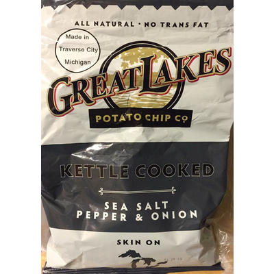 Kettle Cooked Potato Chips, Sea Salt Pepper & Onion