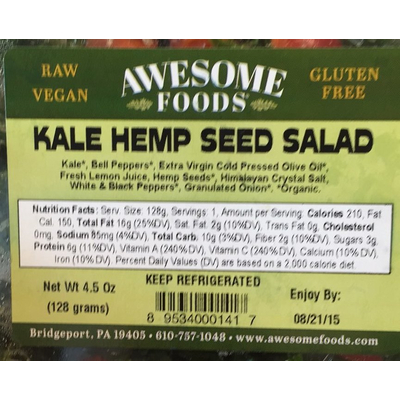 Kale Hemp Seed Salad