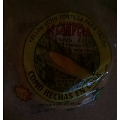 Yellow Corn Tortilla