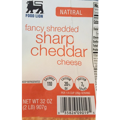 Fancy Shredded Sharp Cheddar Cheese