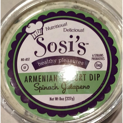 Armenian Yogurt Dip, Spinach Jalapeno