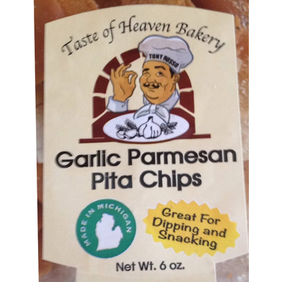 Pita Chips, Garlic Parmesan