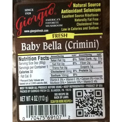 Baby Bella Mushroom