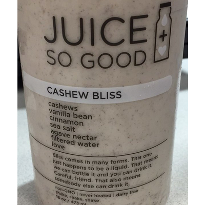 Shake, Cashew Bliss
