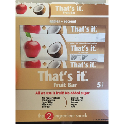 Fruit Bar, Apples & Coconut