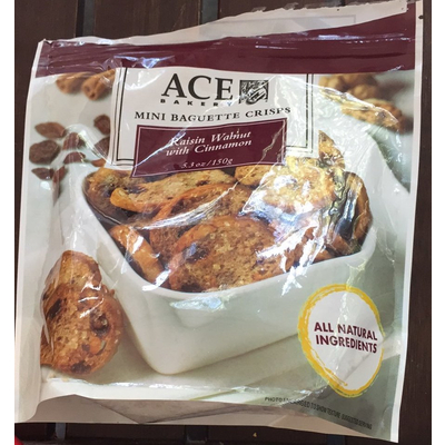 Mini Baguette Crisps, Raisin Walnut with Cinnamon