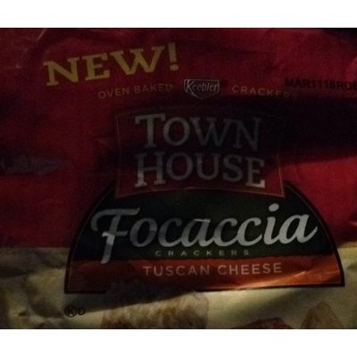 Focaccia Crackers, Tuscan Cheese