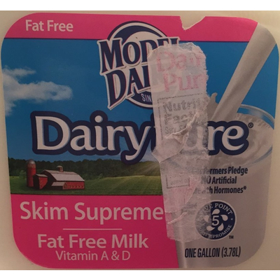 Skim Supreme Fat Free Milk