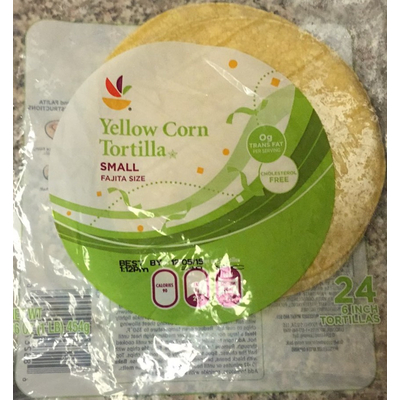 Yellow Corn Tortilla, Fajita Size