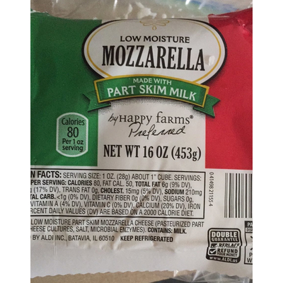 Low Moisture Mozzarella