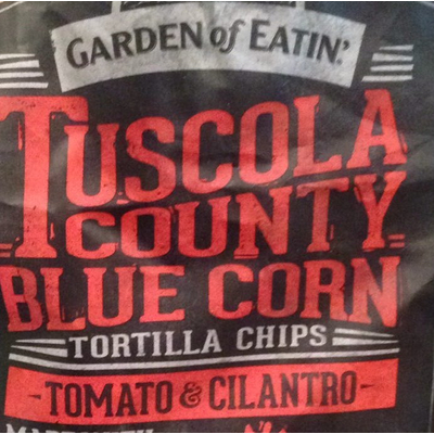 Blue Corn Tortilla Chips, Tomato & Cilantro