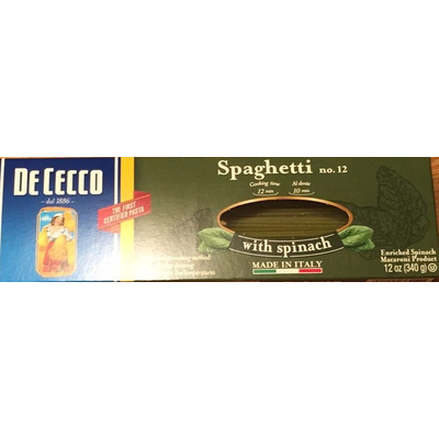 Spaghetti with Spinach