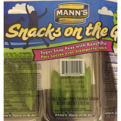 Sugar Snap Peas with Ranch Dip