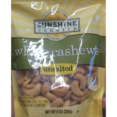 Whole Cashews, Unsalted