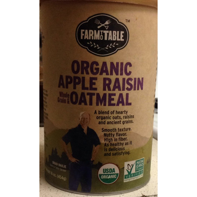 Organic Apple Raisin Oatmeal
