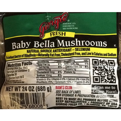 Baby Bella Mushrooms