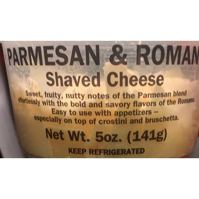 Parmesan & Romano Shaved Cheese