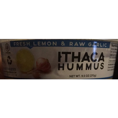 Hummus, Lemon & Raw Garlic