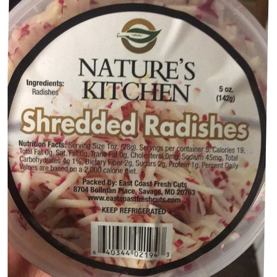 Shredded Radishes