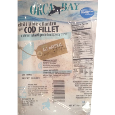Chili Lime Cilantro Wild Cod Fillet