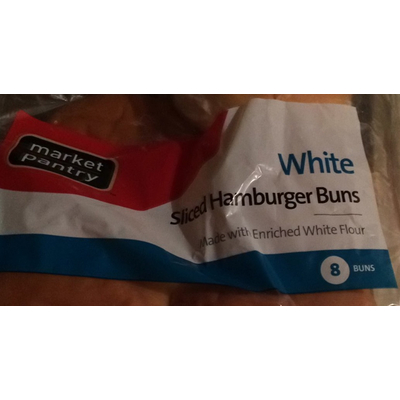 White Sliced Hamburger Buns