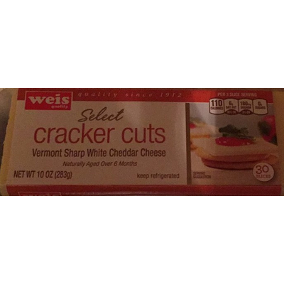 Select Cracker Cuts, Vermont Sharp White Cheddar Cheese