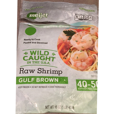 Raw Shrimp, Gulf Brown