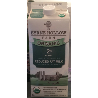 2% Reduced Fat Milk