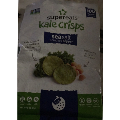 Kale Crisps, Sea Salt + Cracked Pepper