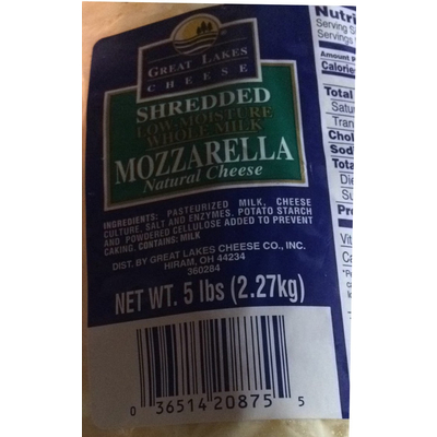Shredded Mozzarella Cheese