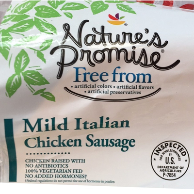 Carbs in Giant Nature's Promise Mild Italian Chicken Sausage