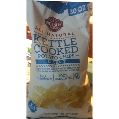 Kettle Cooked Potato Chips, Sea Salt