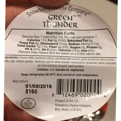 Green Thunder Cheese