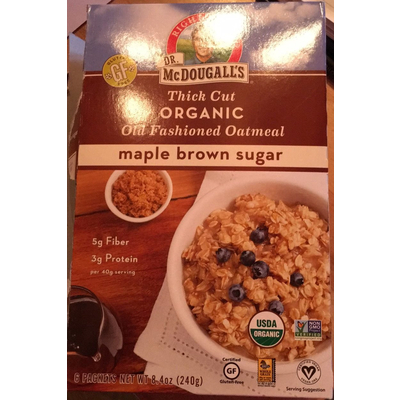 Maple Brown Sugar Old Fashioned Oatmeal