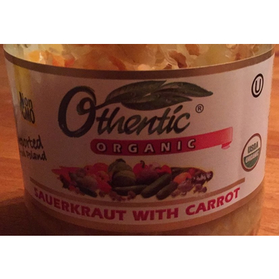Organic Sauerkraut with Carrot