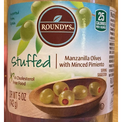 Stuffed, Manzanilla Olives With Minced Pimiento
