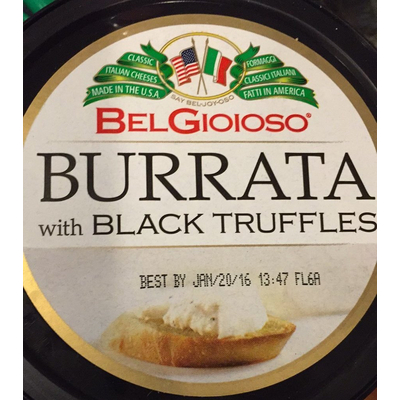 Burrata with Black Truffles